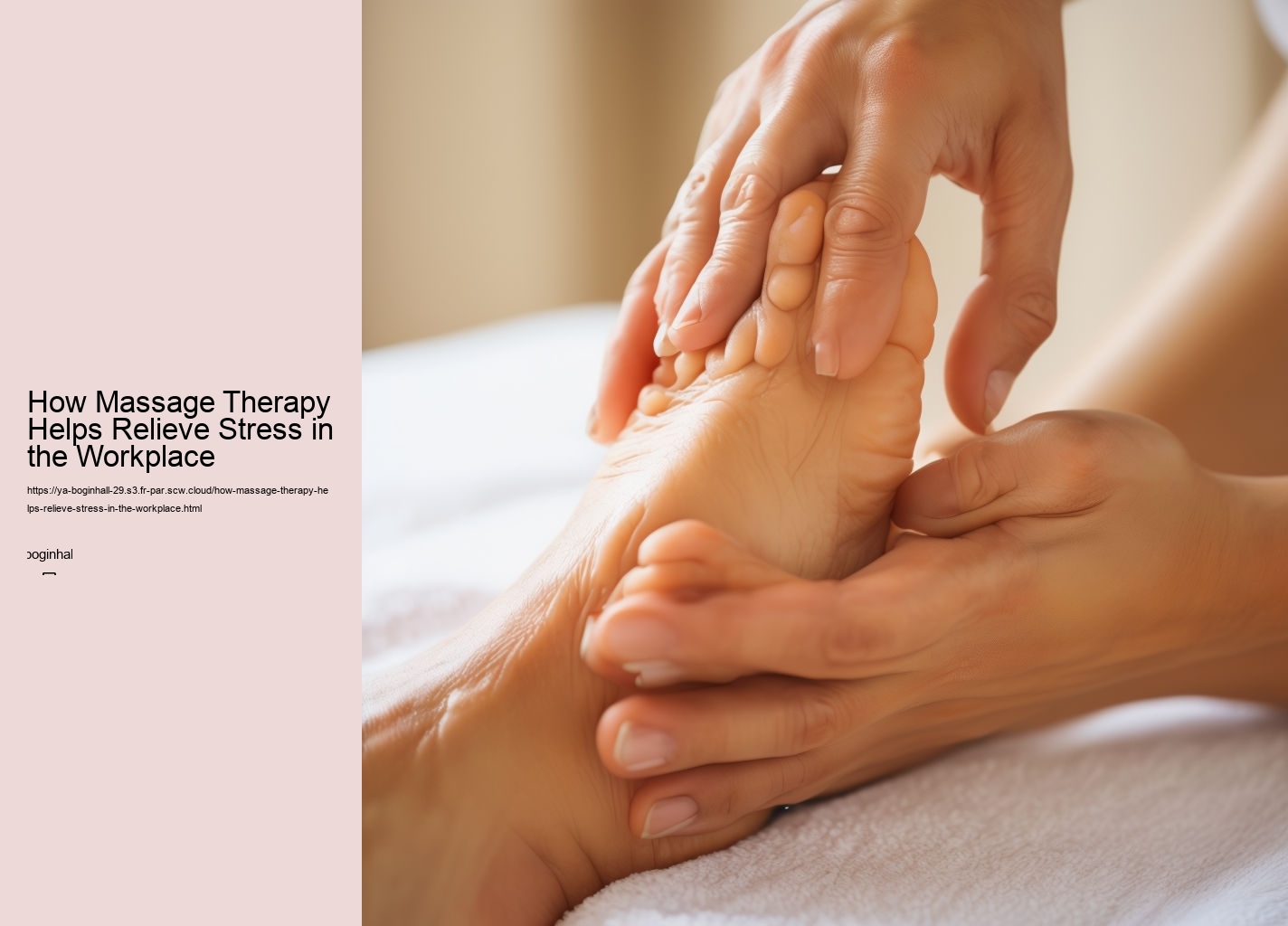 How Massage Therapy Helps Relieve Stress in the Workplace