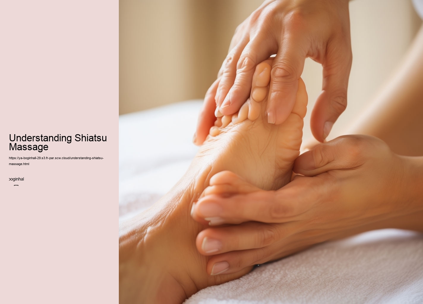 Understanding Shiatsu Massage